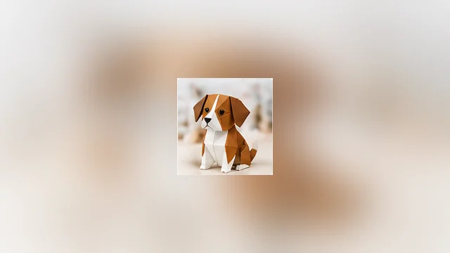Origami Chien