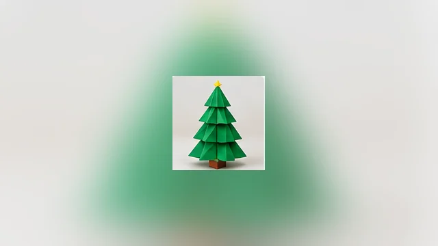 Origami Sapin de Noël