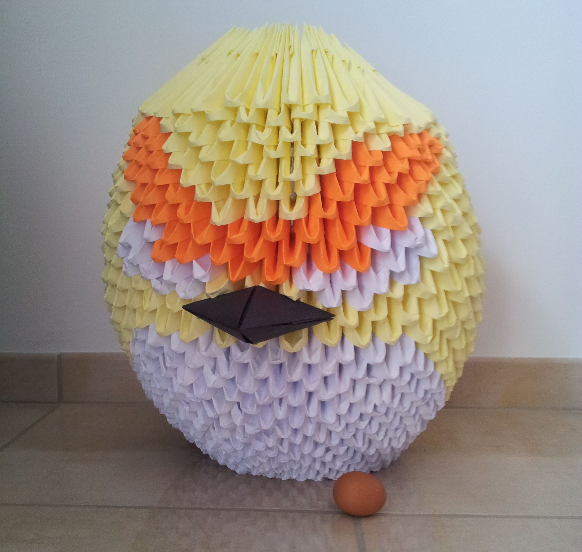 Un Angry Birds géant en Origami 3D